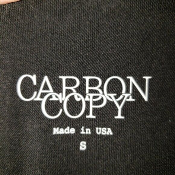 Carbon Copy Graphic Short Sleeve Black Tee - Picture 3 of 5